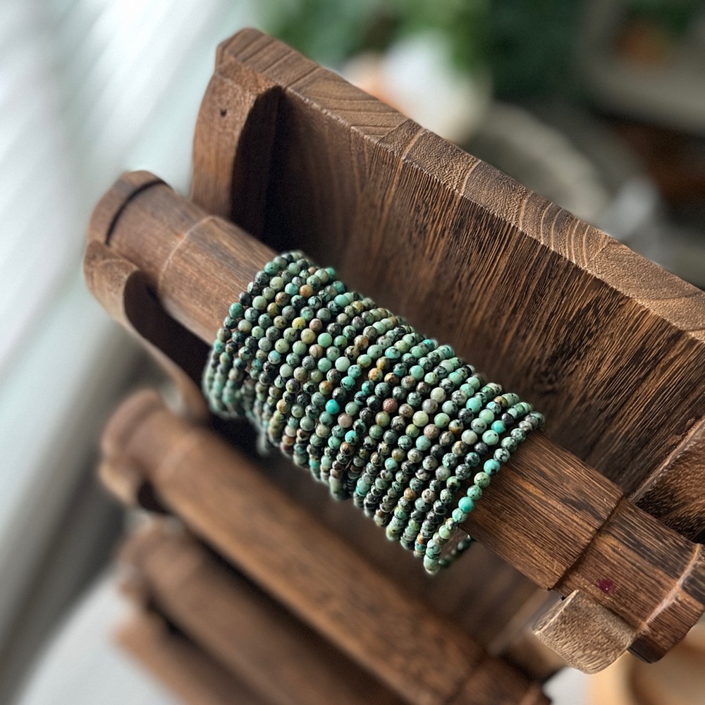 African turquoise bracelet